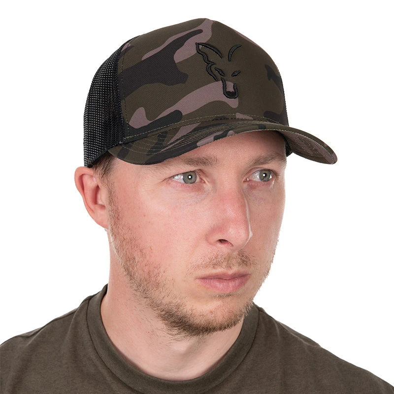 Fox Black Camo Trucker Cap